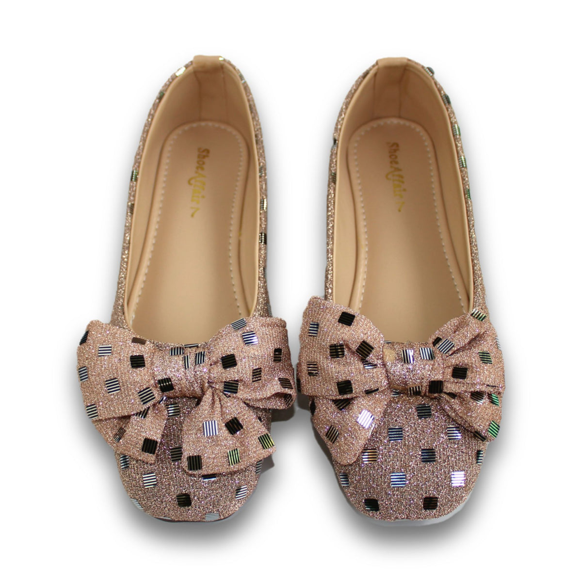 Glitter Bow Ballet Flat - 2512