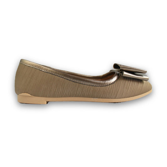 Pleated Bow Ballet Flat - 2513