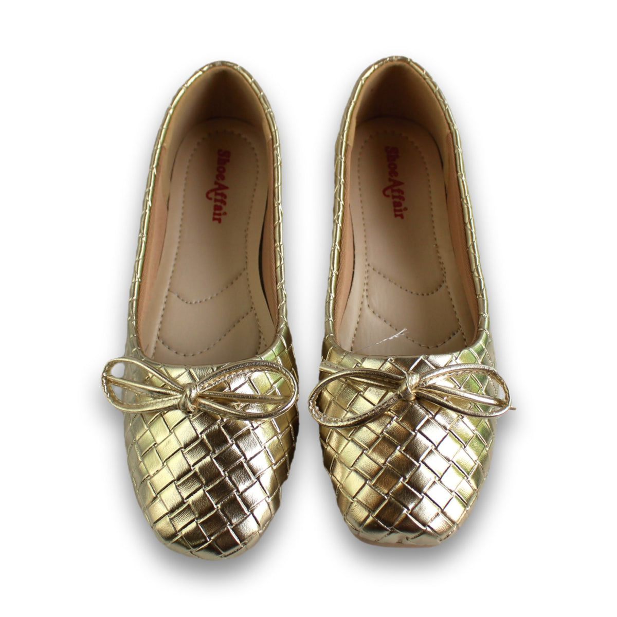 Woven Metallic Ballet Flat - 2514