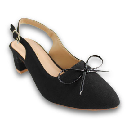 Bow-Detail Slingback Heel - 2931