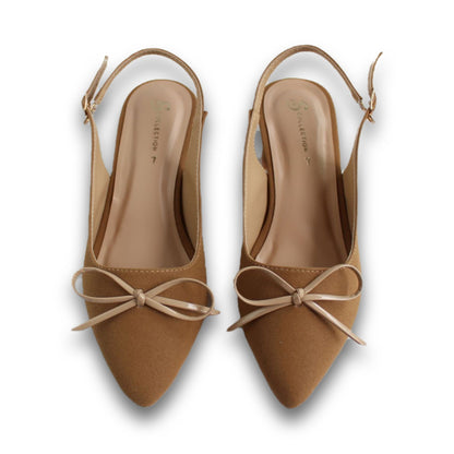 Bow-Detail Slingback Heel - 2931