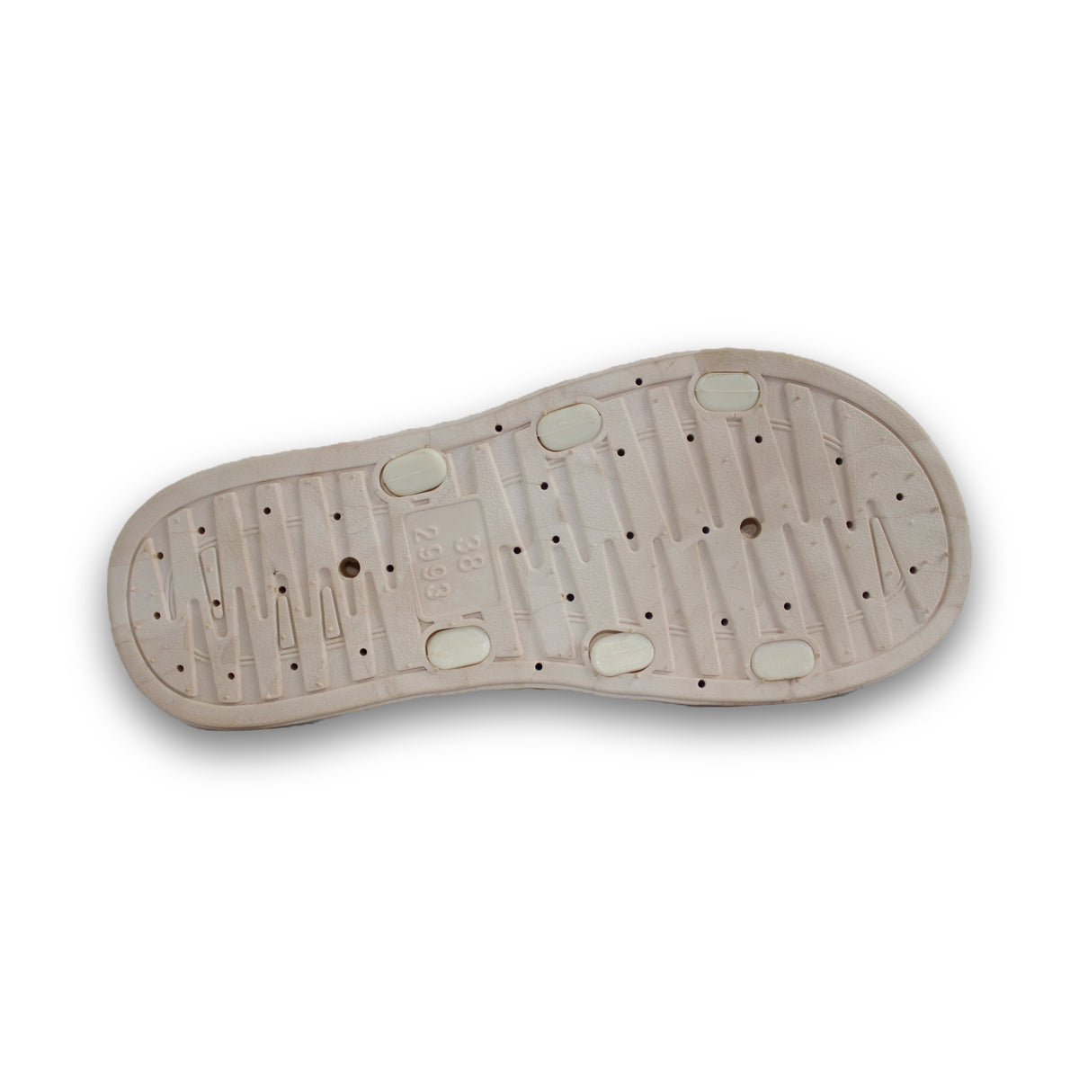 Braided Strappy Embellished Slide - 214