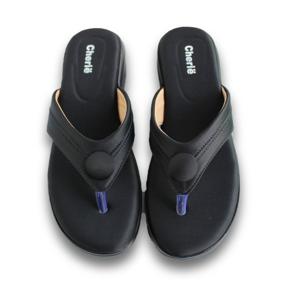 Button Detail Thong Wedge - MZ 0487