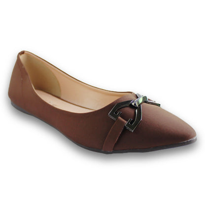 Chain-Link Buckle Pointed Flat - SP 296