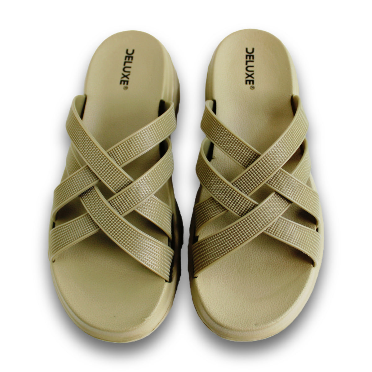 Crisscross Strap Wedge Slide - ER 5759