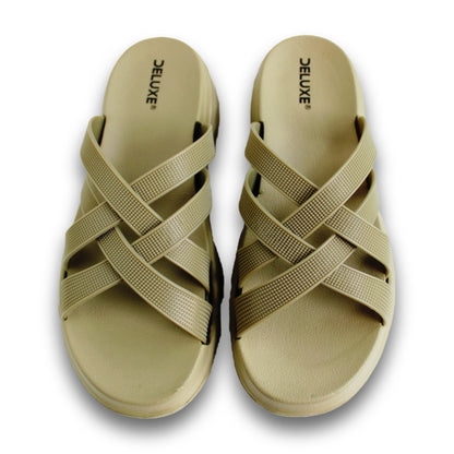 Crisscross Strap Wedge Slide - ER 5759