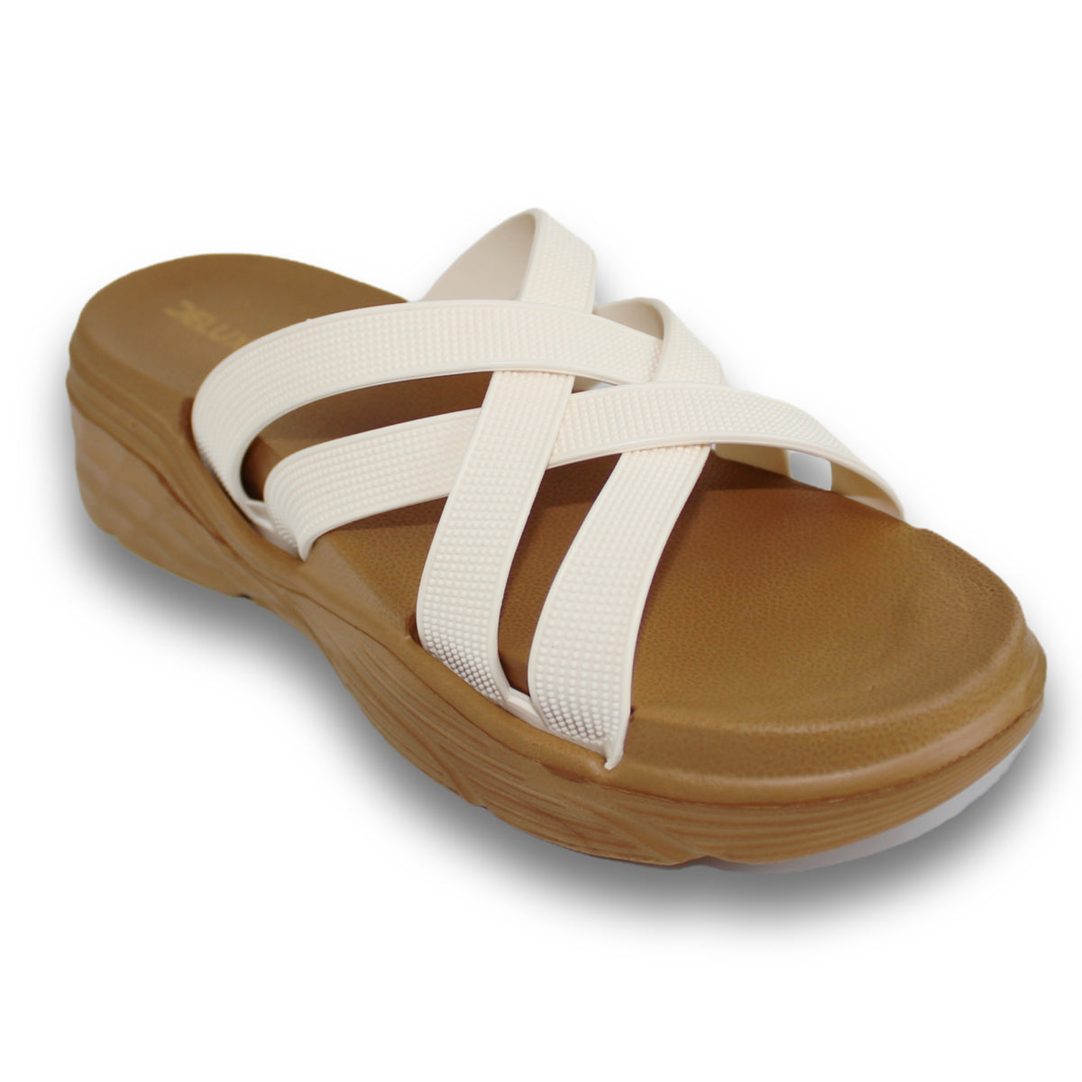 Crisscross Strap Wedge Slide - ER 5759