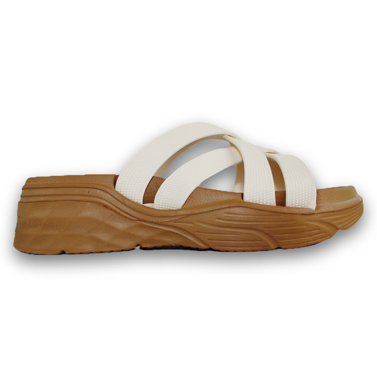Crisscross Strap Wedge Slide - ER 5759