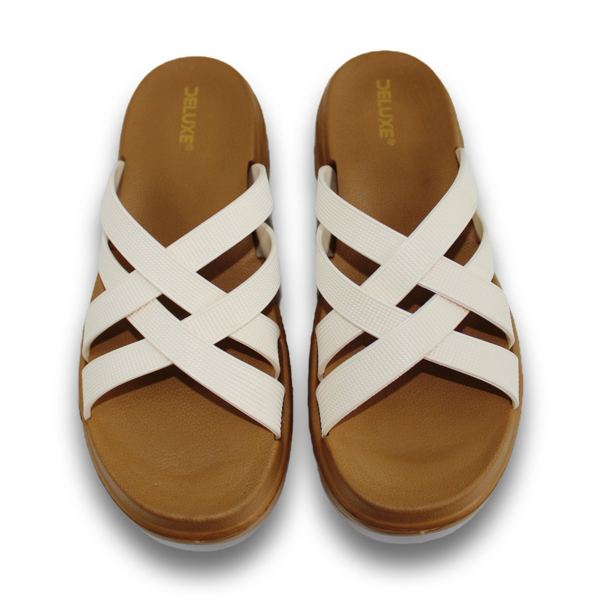 Crisscross Strap Wedge Slide - ER 5759