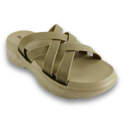 Crisscross Strap Wedge Slide - ER 5759