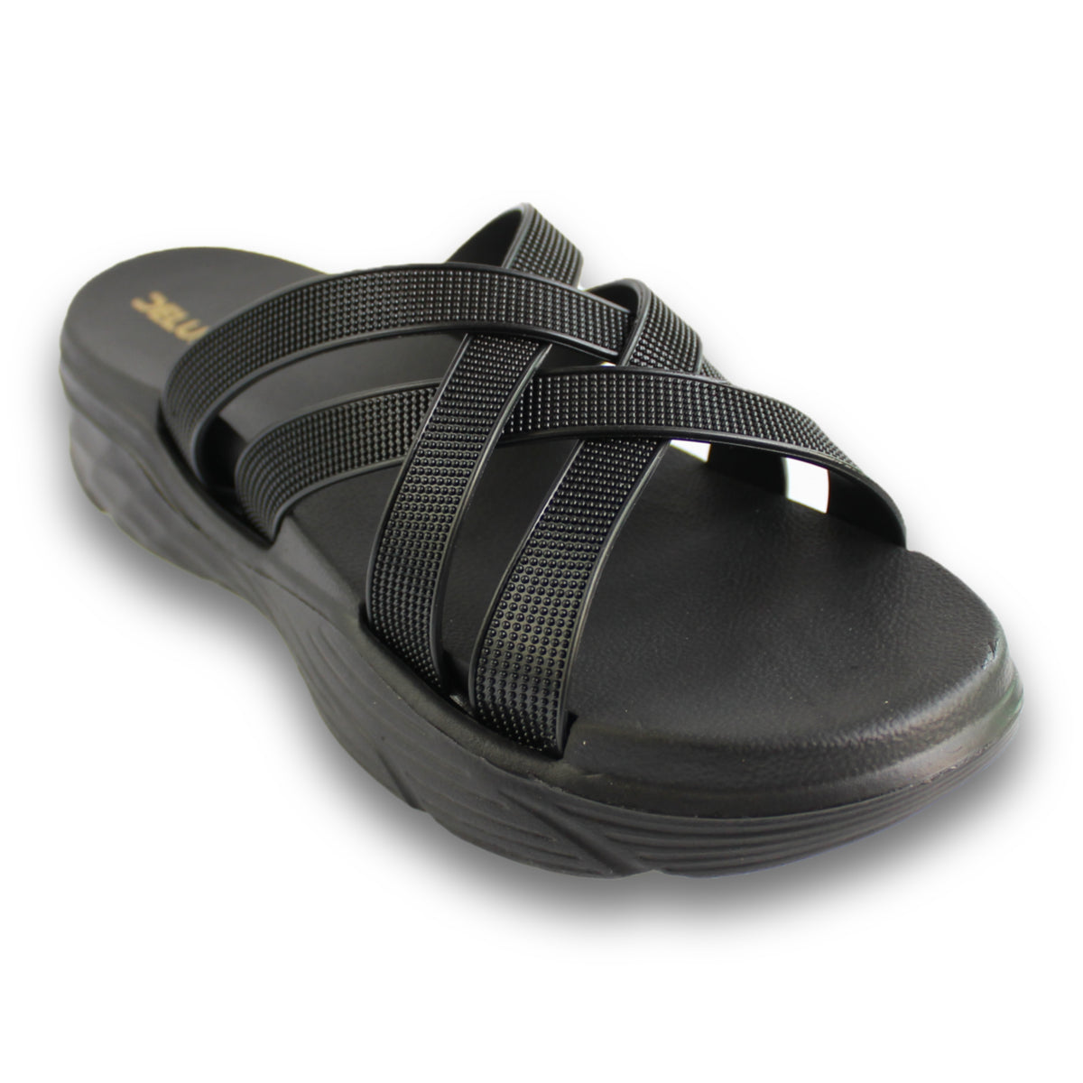 Crisscross Strap Wedge Slide - ER 5759