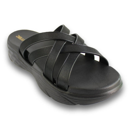 Crisscross Strap Wedge Slide - ER 5759