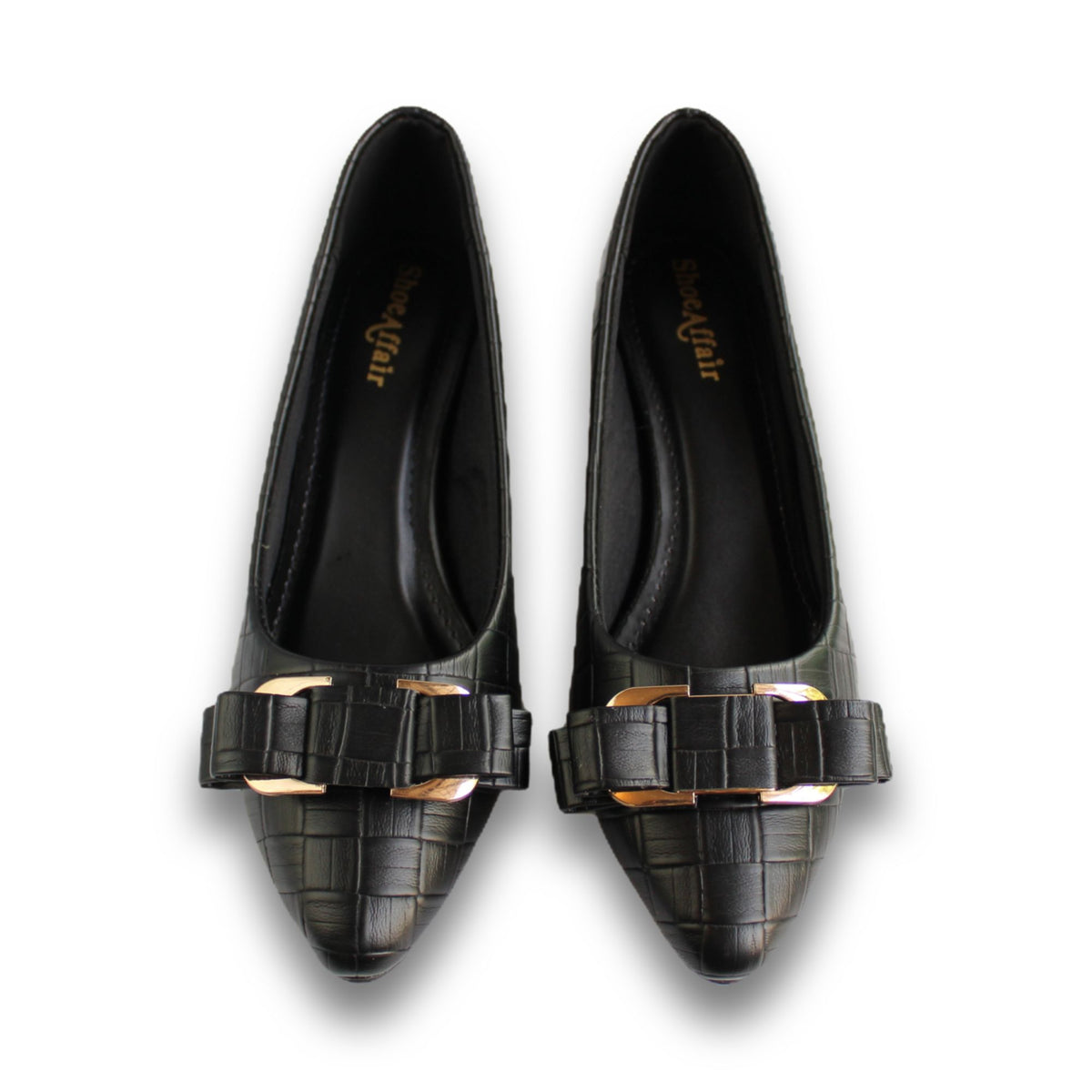 Croc-Texture Bow Pump - 2933