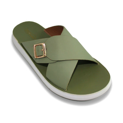 Cross Strap Buckle Slide - G1