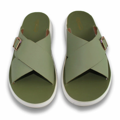 Cross Strap Buckle Slide - G1