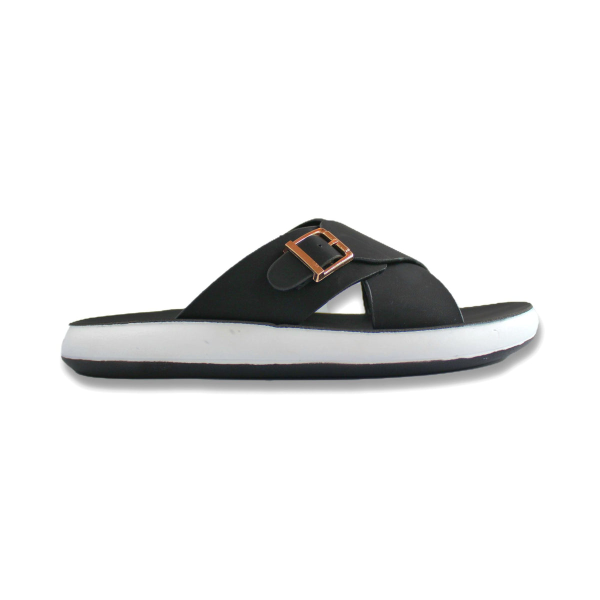 Cross Strap Buckle Slide - G1