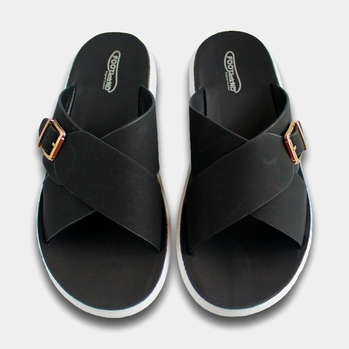Cross Strap Buckle Slide - G1