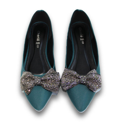 Crystal Bow Pointed Flat - SP 399