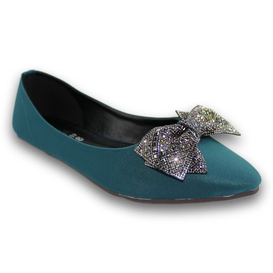 Crystal Bow Pointed Flat - SP 399