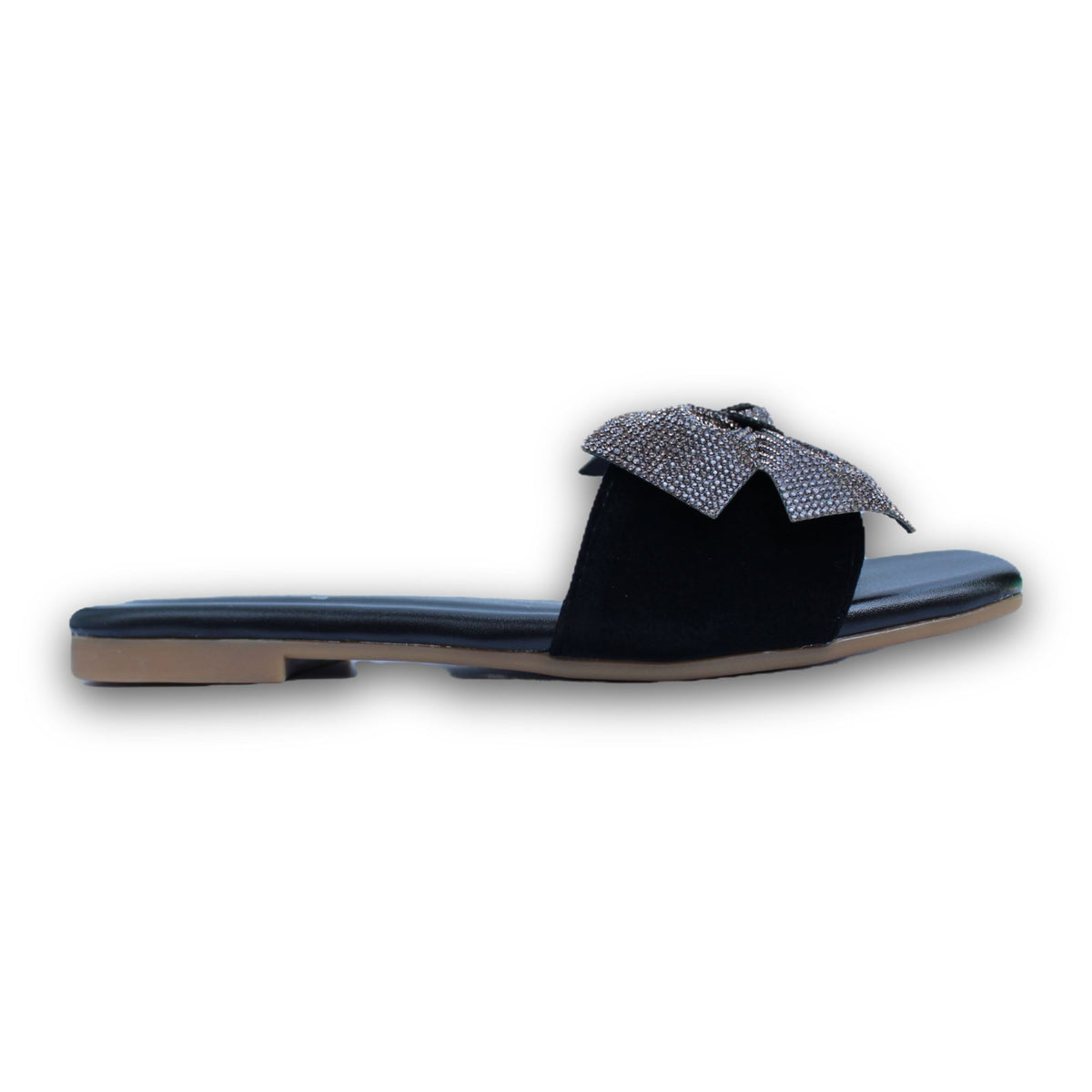 Crystal Bow Slide Sandal - HB 0022