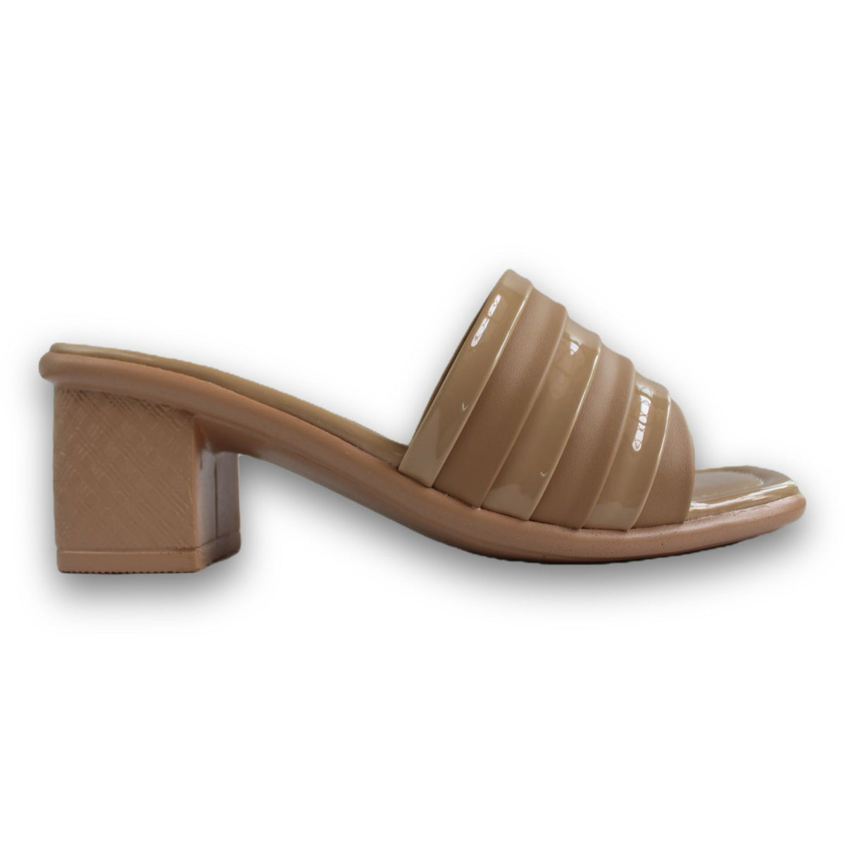 Double-Band Open-Toe Block Heel - 1125