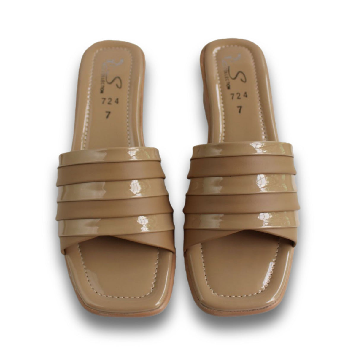 Double-Band Open-Toe Block Heel - 1125