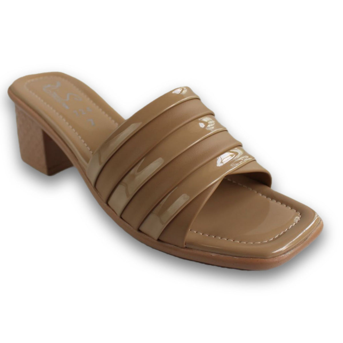 Double-Band Open-Toe Block Heel - 1125