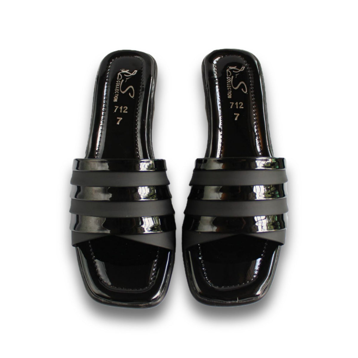 Double-Band Open-Toe Block Heel - 1125