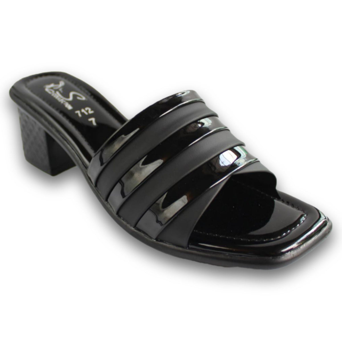 Double-Band Open-Toe Block Heel - 1125