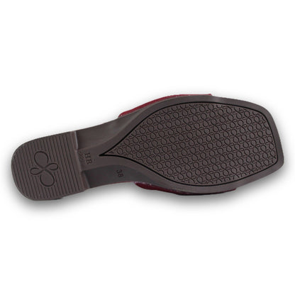Embellished Bow Flat Slide - AT 199