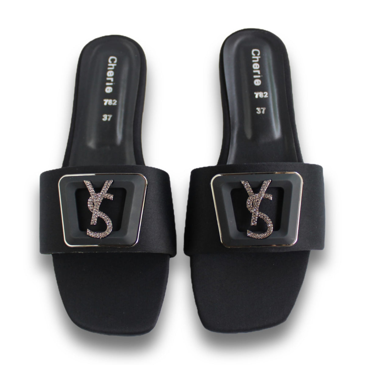 Emblem Buckle Flat Slide - UI 782
