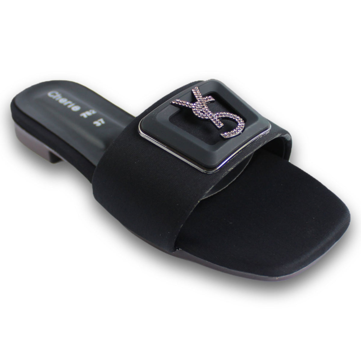 Emblem Buckle Flat Slide - UI 782