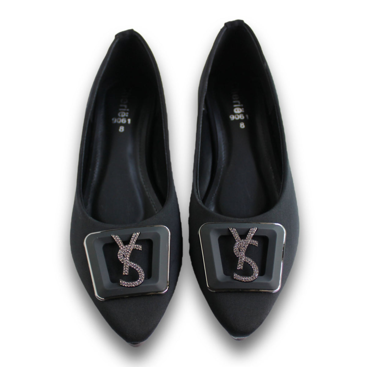 Emblem Buckle Pointed Flat - IH 9061