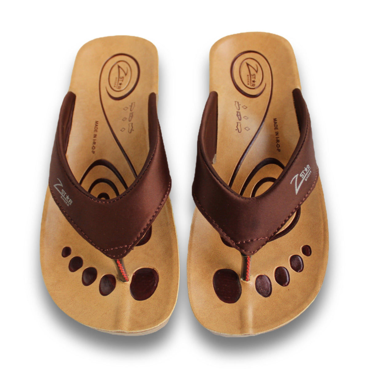 Embossed Footbed Thong Sandal - 34