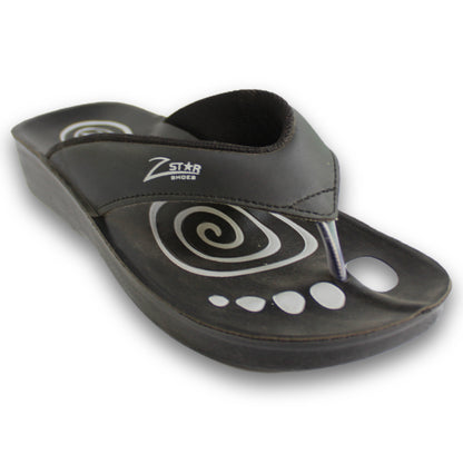 Embossed Footbed Thong Sandal - 34