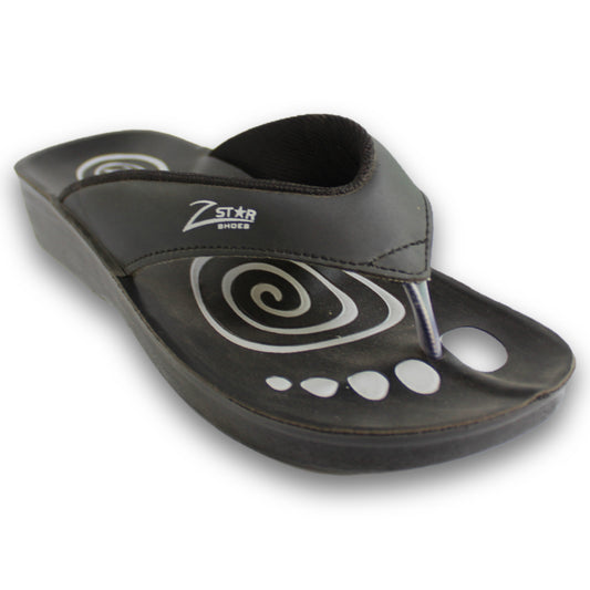 Embossed Footbed Thong Sandal - 34