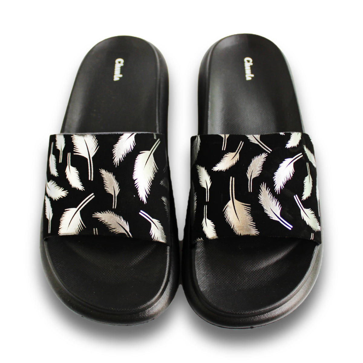 Feather Print Pool Slide - 5410