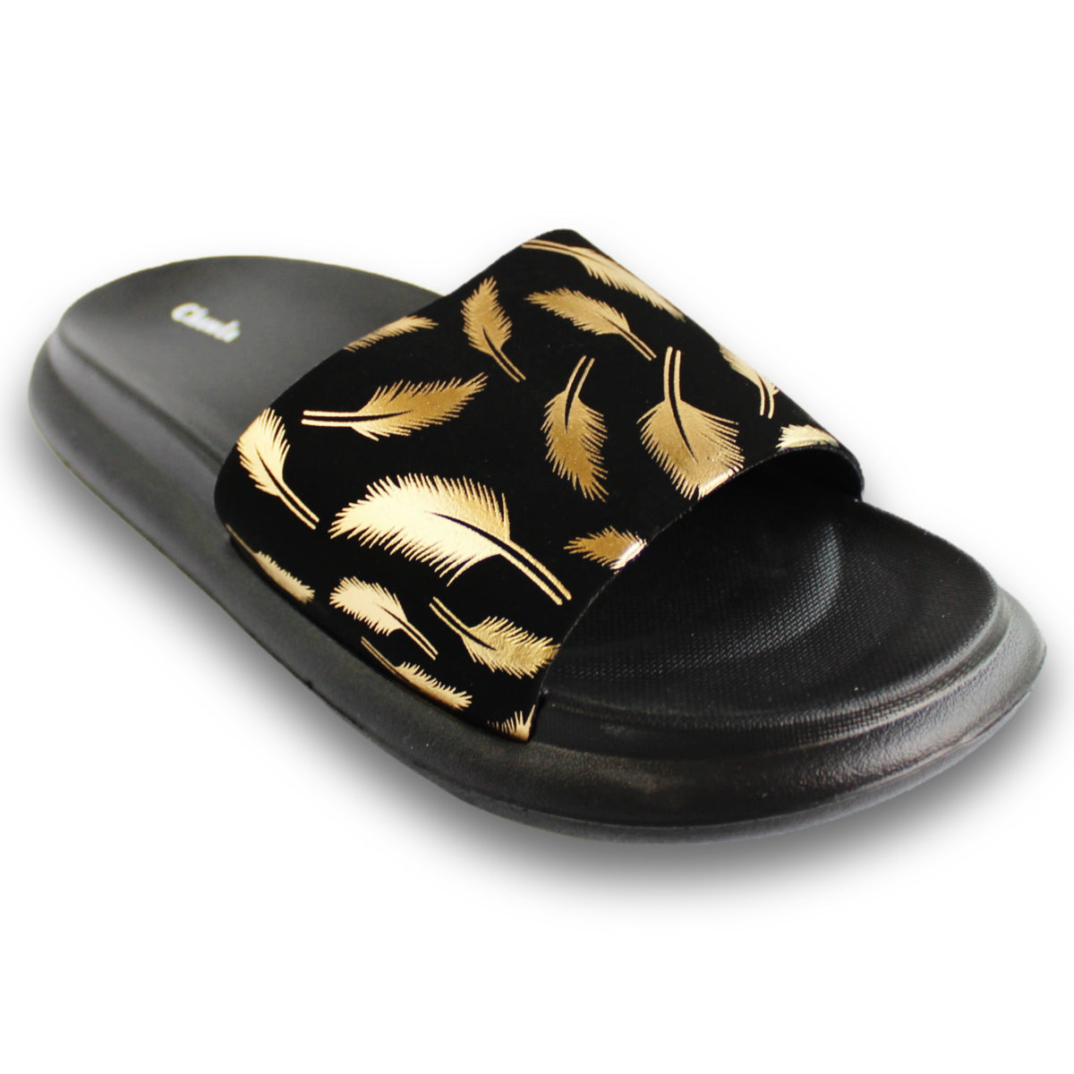 Feather Print Pool Slide - 5410