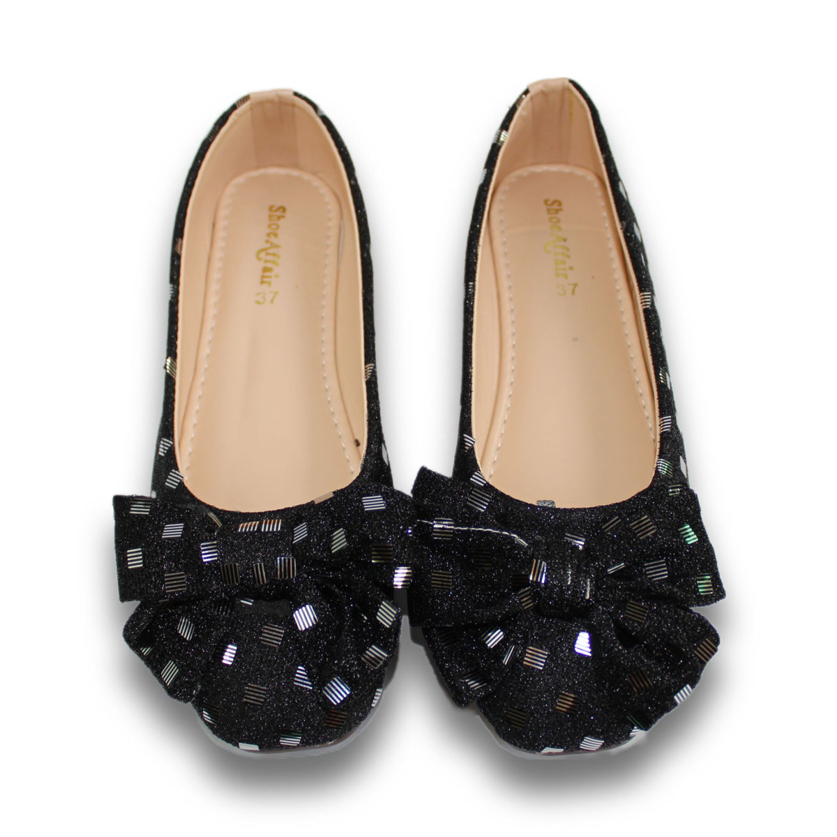 Glitter Bow Ballet Flat - 2512