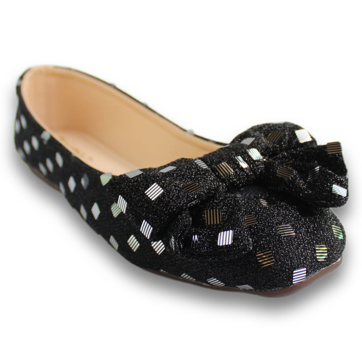 Glitter Bow Ballet Flat - 2512