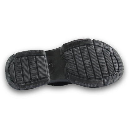 Glitter Cross Strap Platform Slide - R4