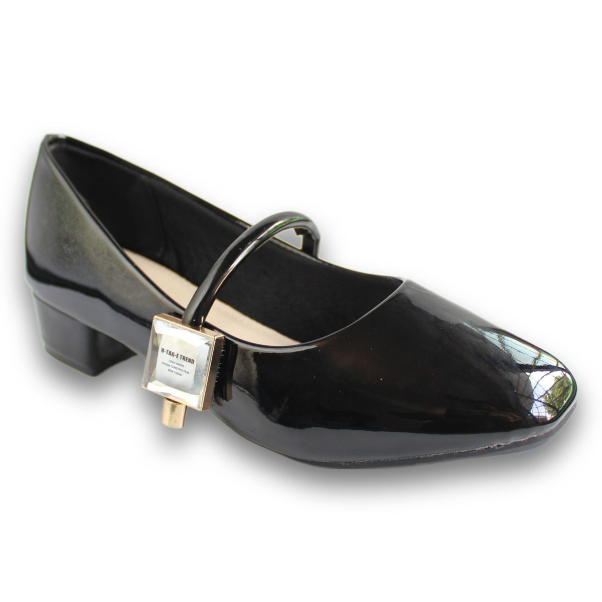 Glossy Buckle Pointed-Toe Heel - 2928
