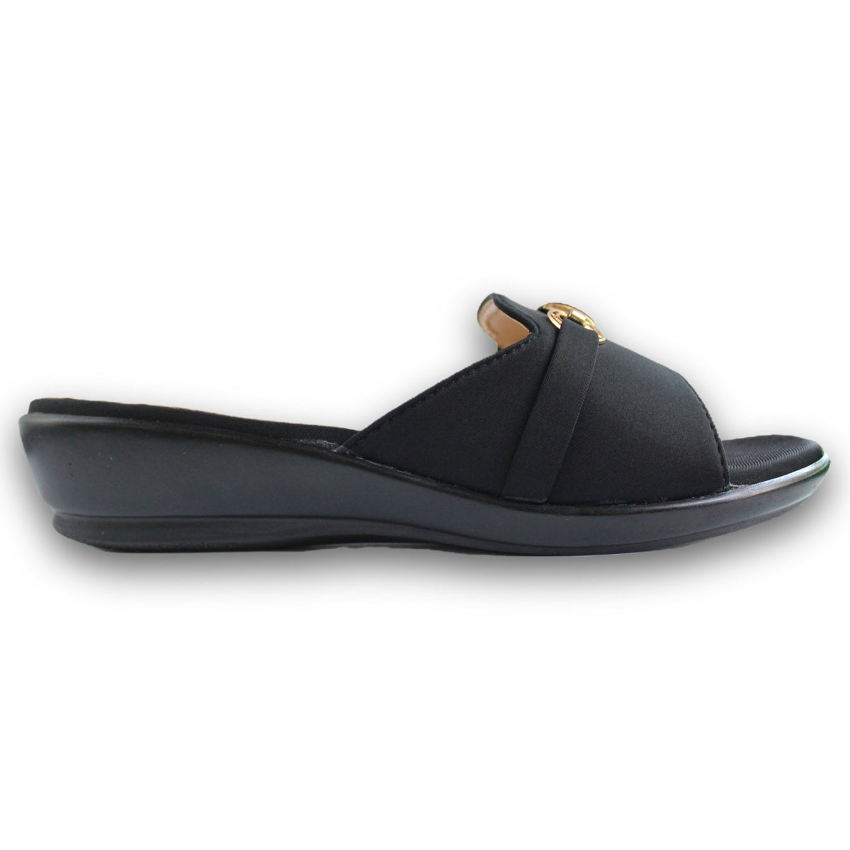 Horsebit Buckle Wedge Slide - AG 3890