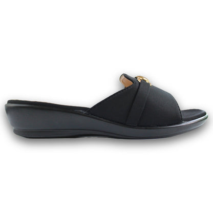 Horsebit Buckle Wedge Slide - AG 3890
