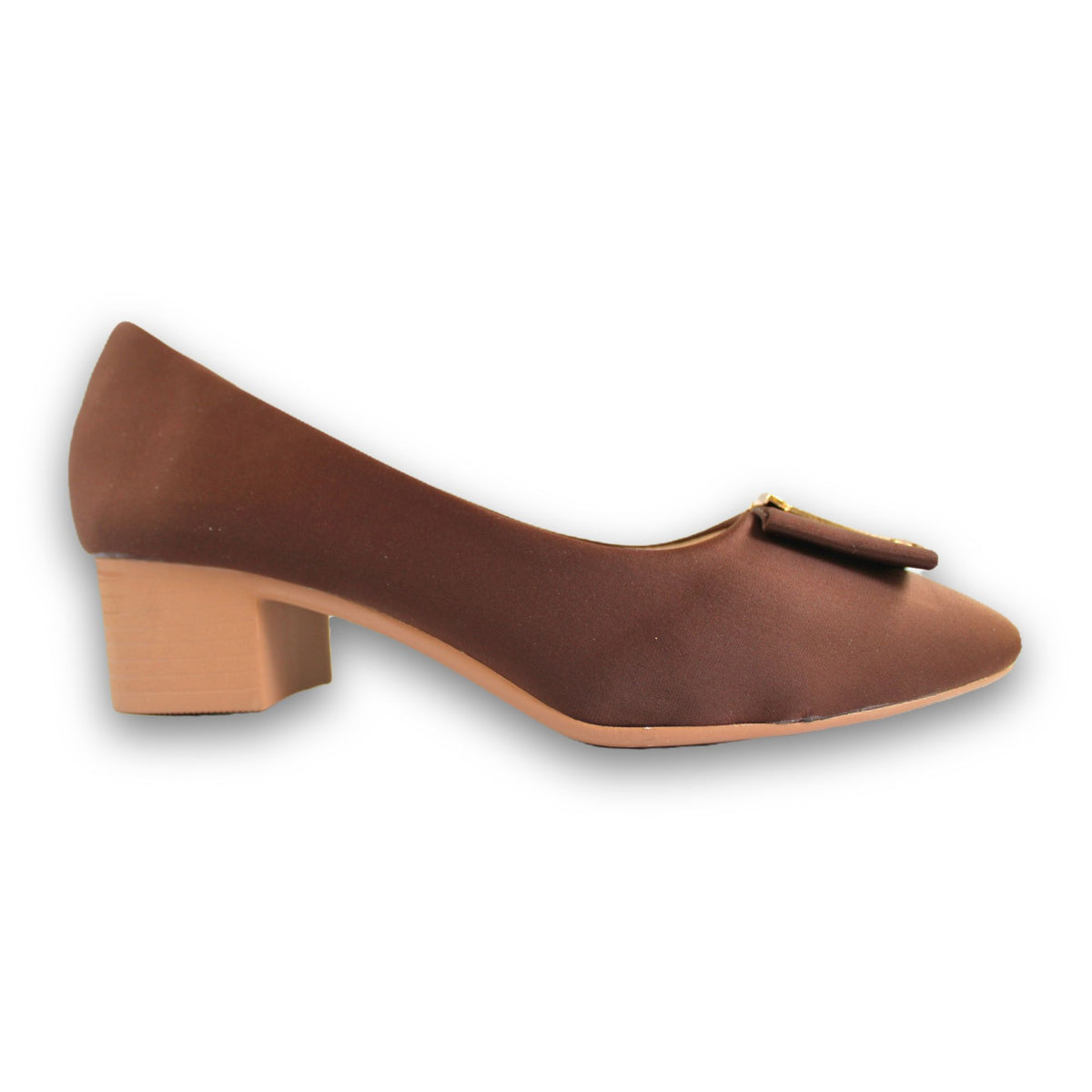 Matte Buckle Pointed-Toe Heel - 2927