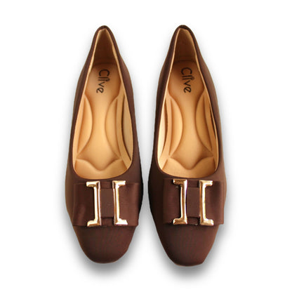 Matte Buckle Pointed-Toe Heel - 2927