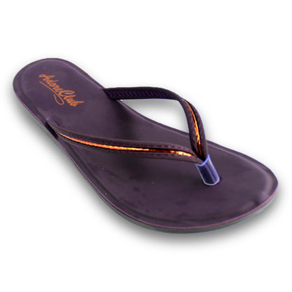 Metallic Trim Thong Sandal - C 61