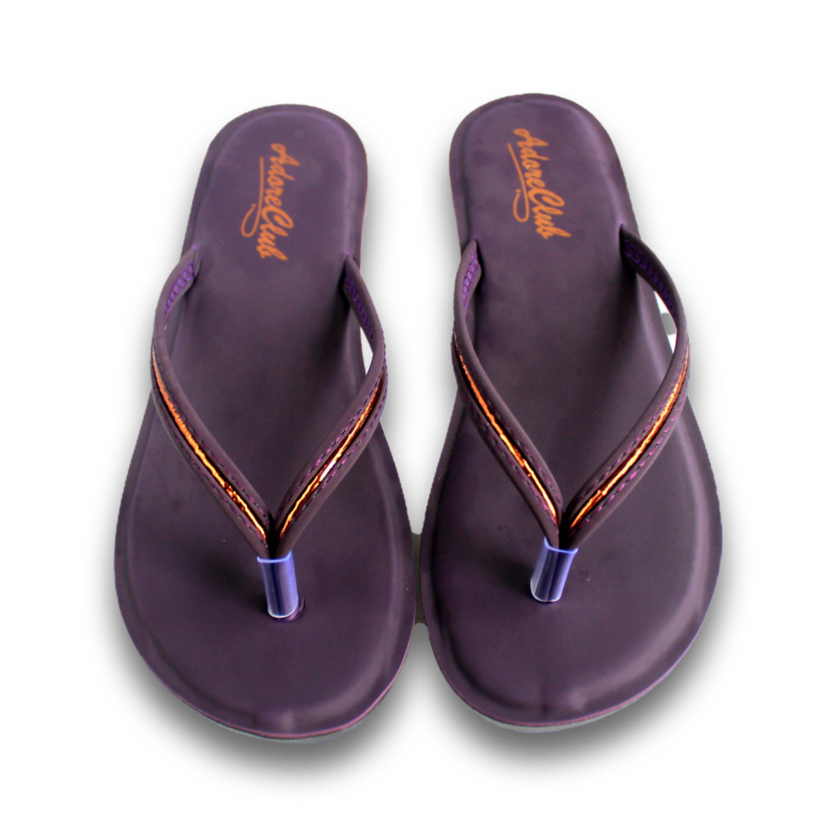 Metallic Trim Thong Sandal - C 61