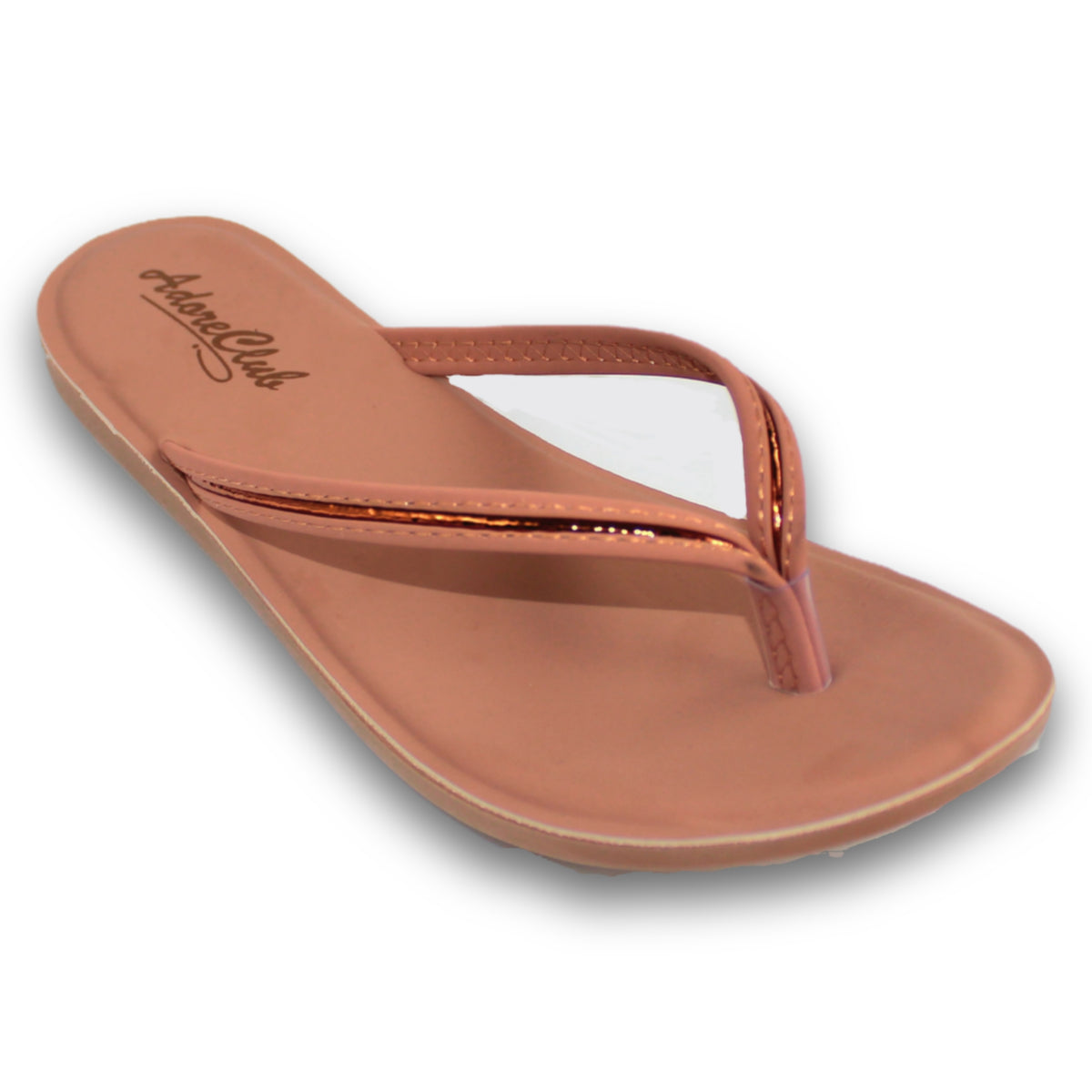 Metallic Trim Thong Sandal - C 61