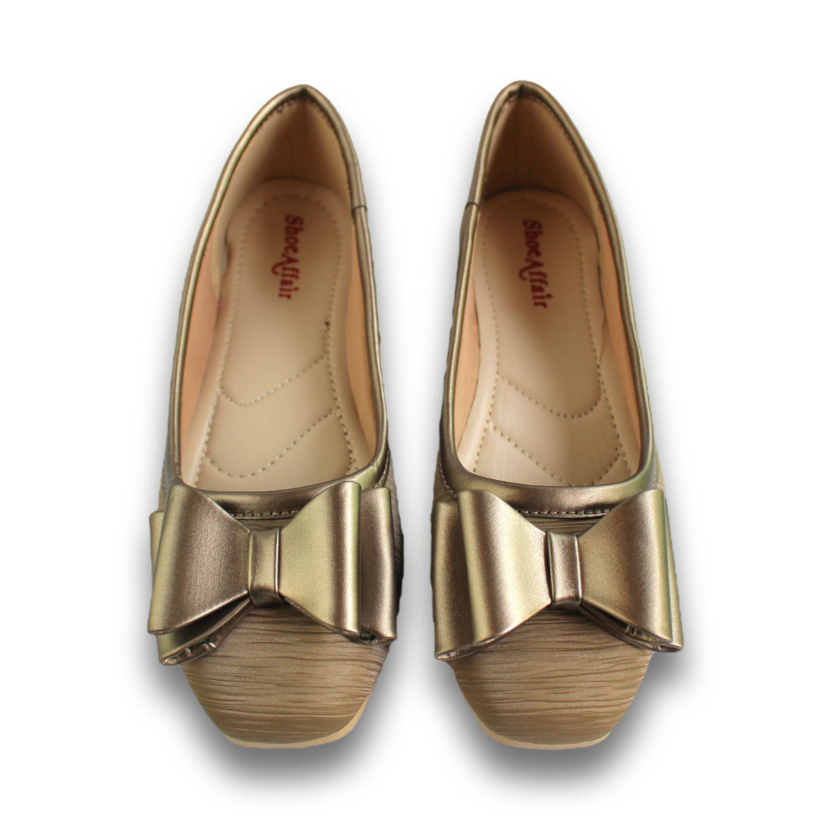 Pleated Bow Ballet Flat - 2513